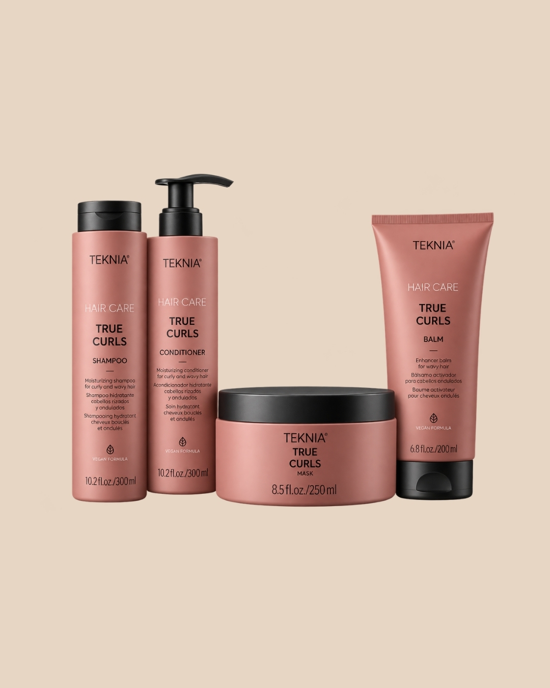 Gamme TEKNIA True Curls de Lakmé pour cheveux bouclés, avec shampooing et soins capillaires